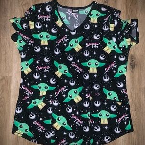 Disney scrub top